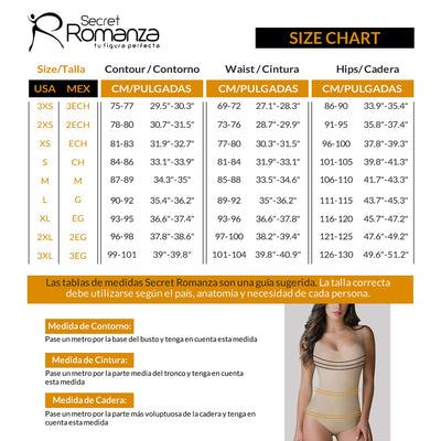 ROMANZA 2051 | High Waisted Butt Lifting Shaping Shorts | Tummy Control & Knee Lenght Shapewear